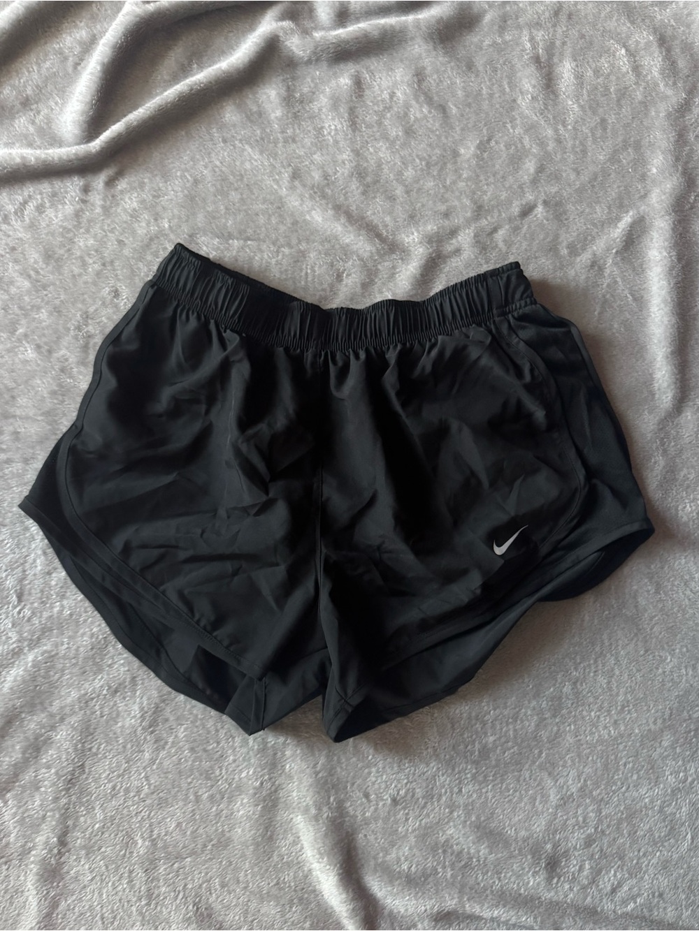 Nike Black Women's Athletic Running Shorts with Swoosh